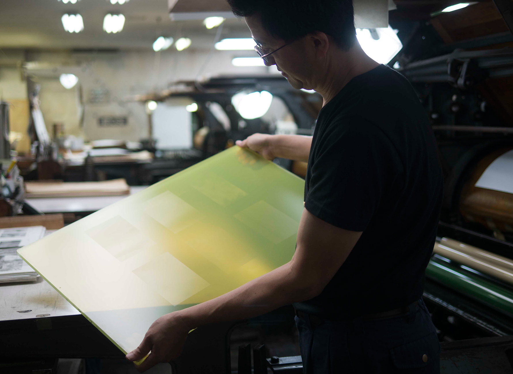 Printing Process, Joana Duraes, Collotype, Benrido, Kyoto, Japan